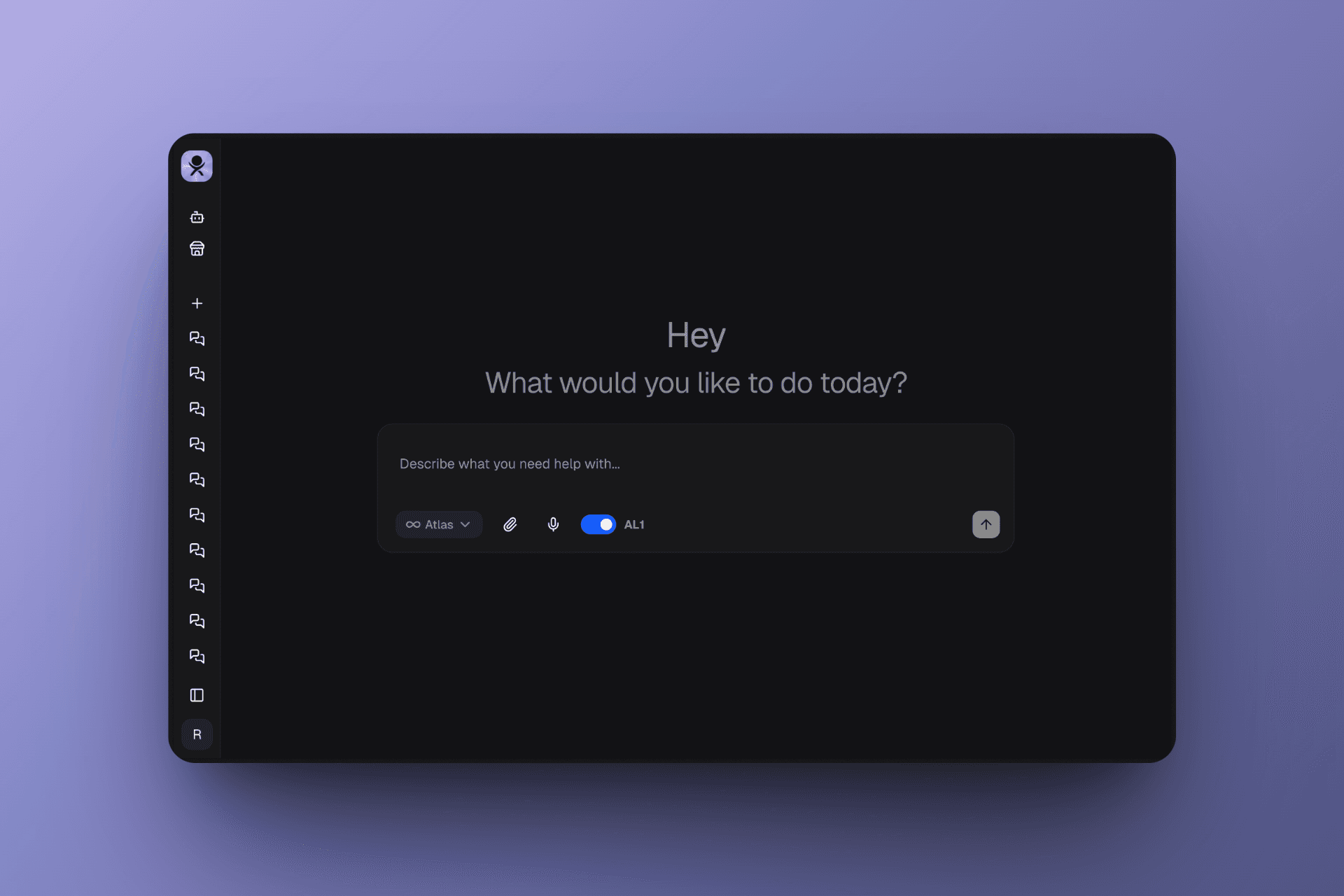 App screen dark mode